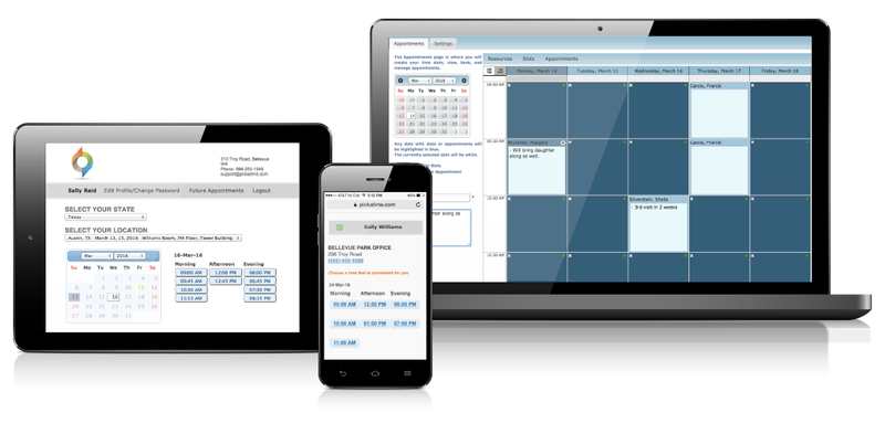pickAtime scheduling software